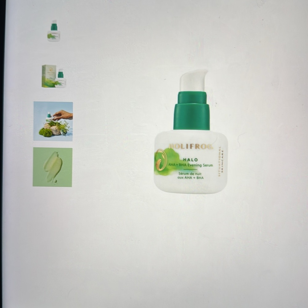 Holifrog Halo Exfoliating AHA +BHA Night Serum, NIB - Picture 7 of 8